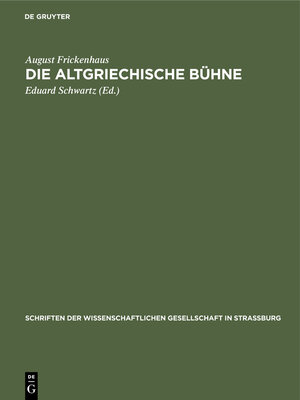 cover image of Die altgriechische Bühne